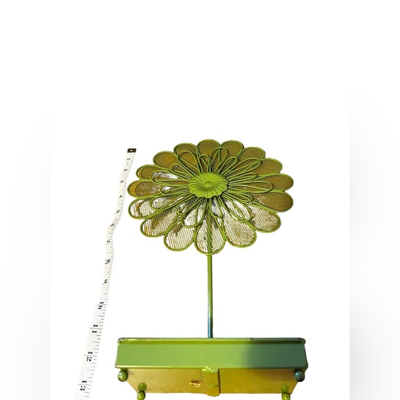 Green Floral Wire Photo/Mail Holder - Picture 4 of 4